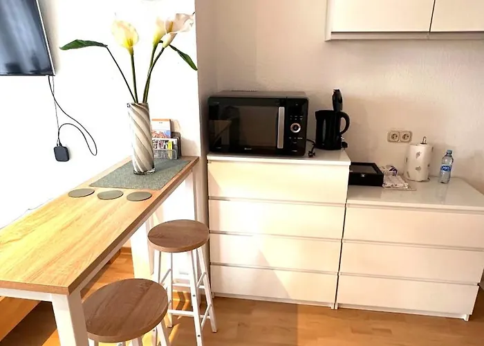 3-wiesbaden Studio-terrasse,wlan,parkplatz Frei 아파트 비스바덴